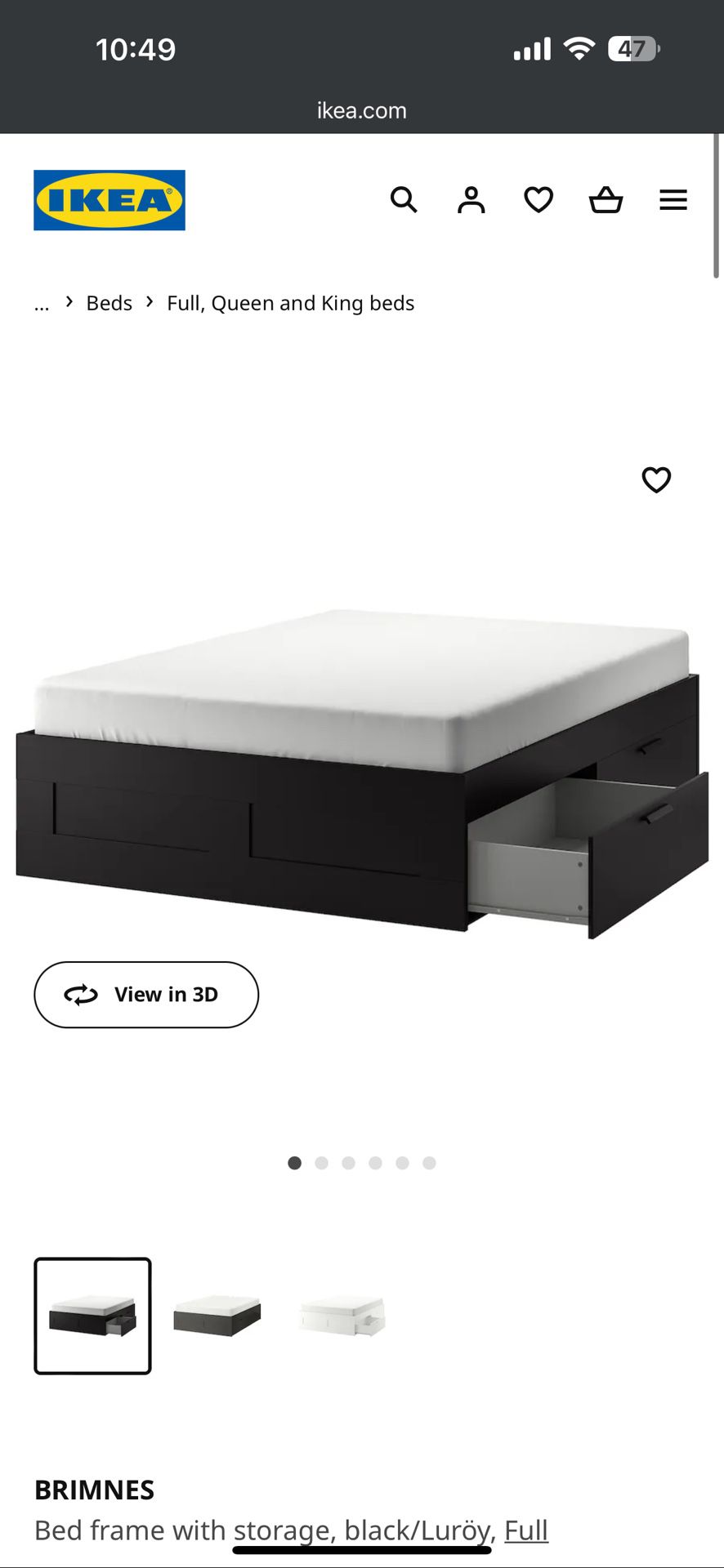 Full Size IKEA Bed Frame