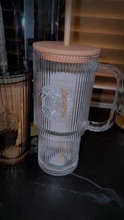Starbucks Glass Ribbed Tumbler