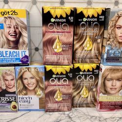 Hair Color: Got2b; Garnier; L’Oréal and Nice n’ Easy.  NEW