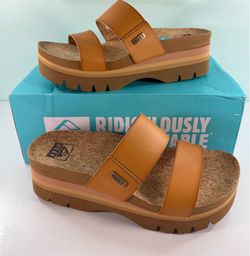NEW Reef Women's Cushion Vista Higher Sandal Arch Support Lightweight