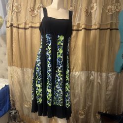 Black With Multicolor Dress