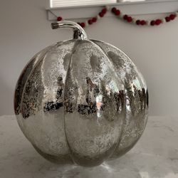 Mercury Glass Pumpkin Cloche