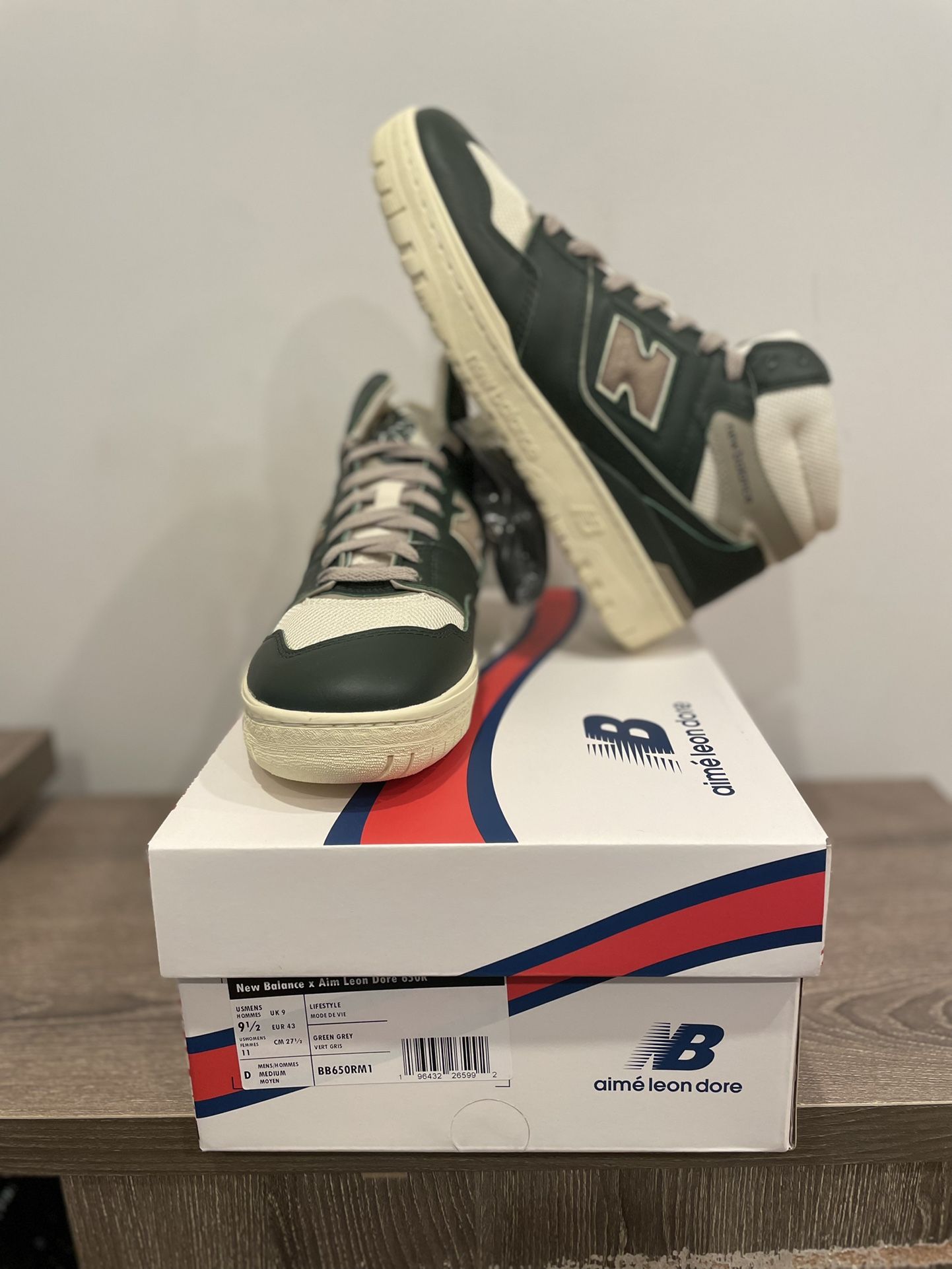 New Balance 650R Aime Leon Dore Green Size