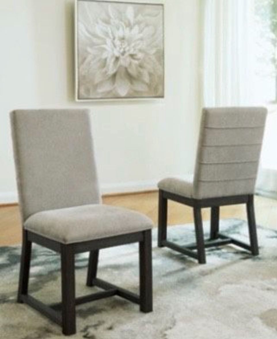 Upholstered Wooden Dinning Chairs (Read Description)