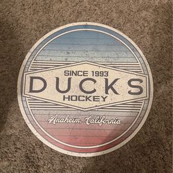 NHL Anaheim Ducks Hockey metal wall sign