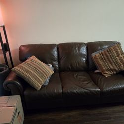 3 Seat Leather Couch / Sofa