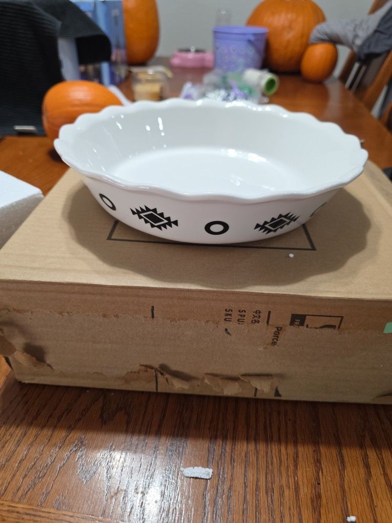 Sweejar Porcelain Pie Dish 