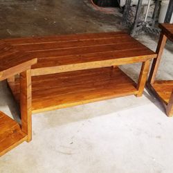 Rustic Coffe table & end tables (custom)