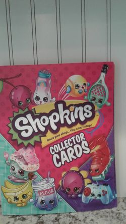 Shopkins binder with cards