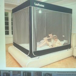 NEW King Bed Tent. For Kids & Adults, King Size Canopy Bed Curtains, Mosquito net for Bed