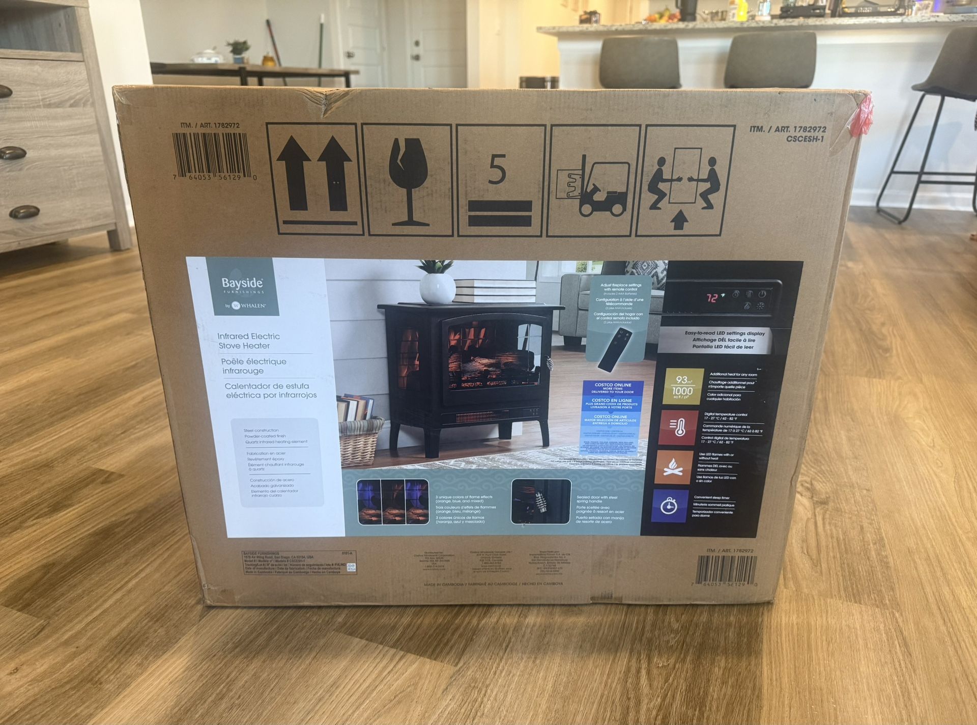 REMOTE CONTROLLED INFRARED SPACE HEATER