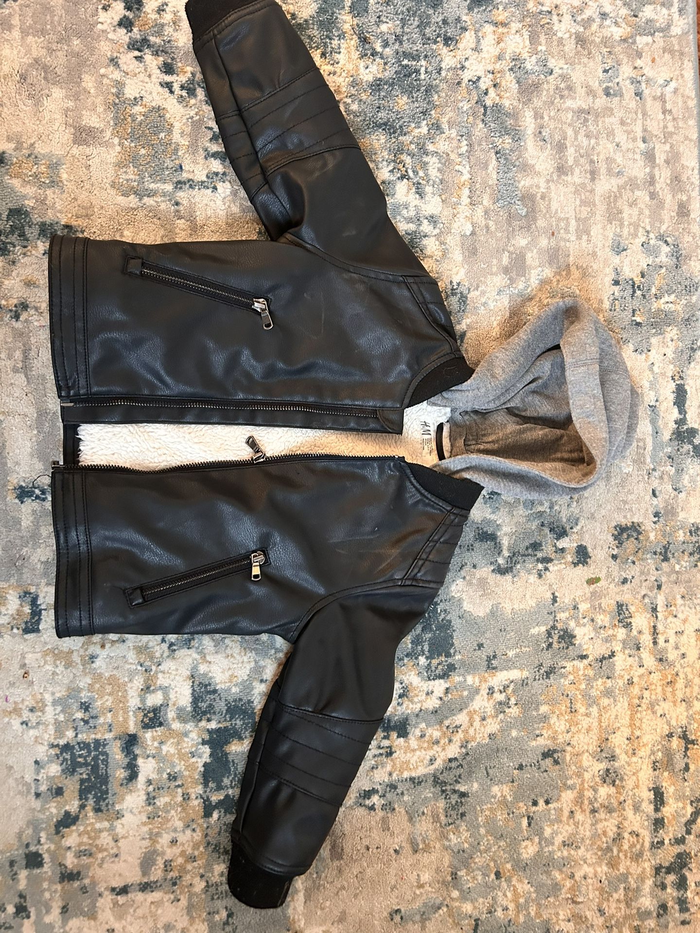 Like new H&M 2-3T Boys Leather Jacket