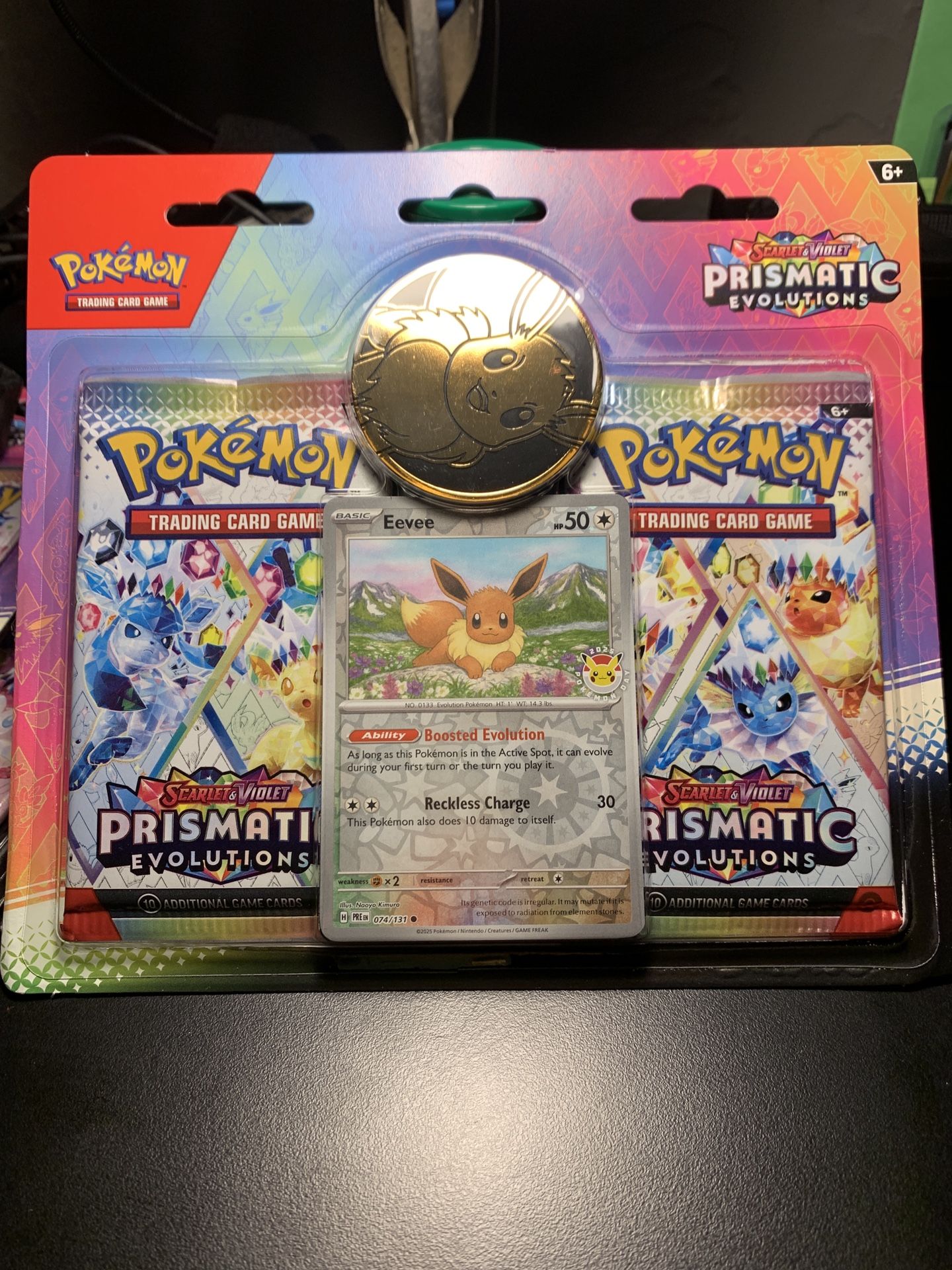 Prismatic Evolutions Double Pack + Eevee Promo & Coin