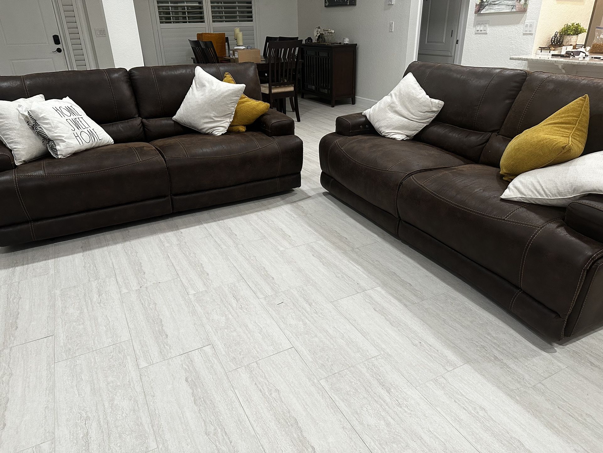 Power Reclining Sofa And Loveseat