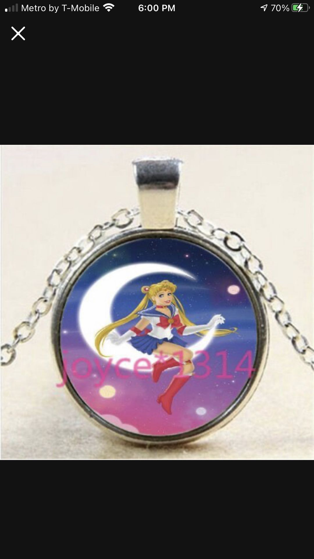 Sailor moon Tibetan silver necklace