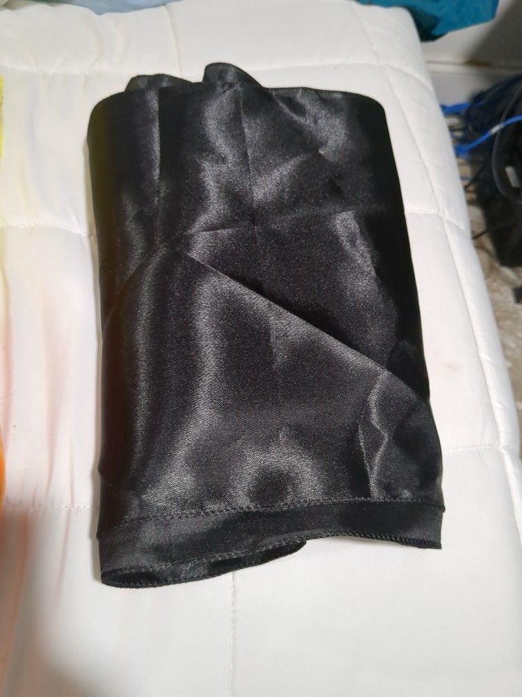 Brand New Satin Black Table Runner 