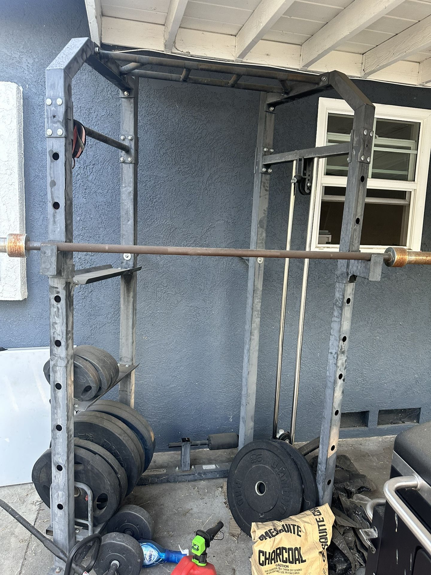 Weight Squat Rack And Bar