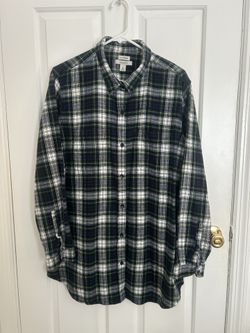 LL Bean Relaxed Fit Size XL Flannel Button Down Shirt