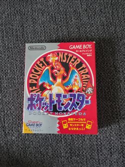 Pokemon Red Japanese Game Boy Game