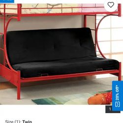 New Black Tufted Futon Mattress