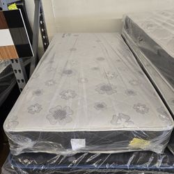 TWIN MATTRESS $99/ WITH BOX SPRING $170