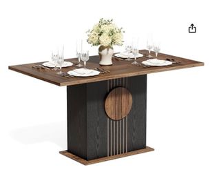 Modern rectangle dining table brown and Black new