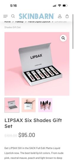 LIPSAX Six Shades Matte Liquid Lipstick Gift Set