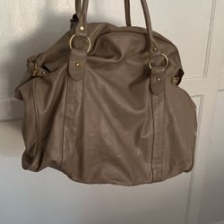 Tan Shoulder Bag For Women. Very Spacious And Comfortable Great For Work, Traveling, School Or Moms
