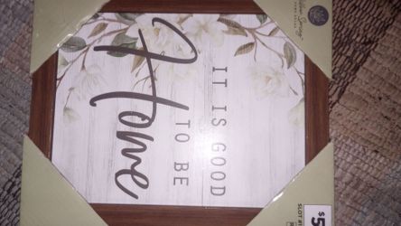Willow Spring Home Decor Picture No Glass Wood Like Frame 10 in Tall And 8 In Wide New