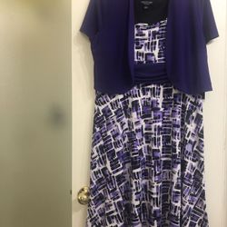 A beautiful purple and black dress LARGE