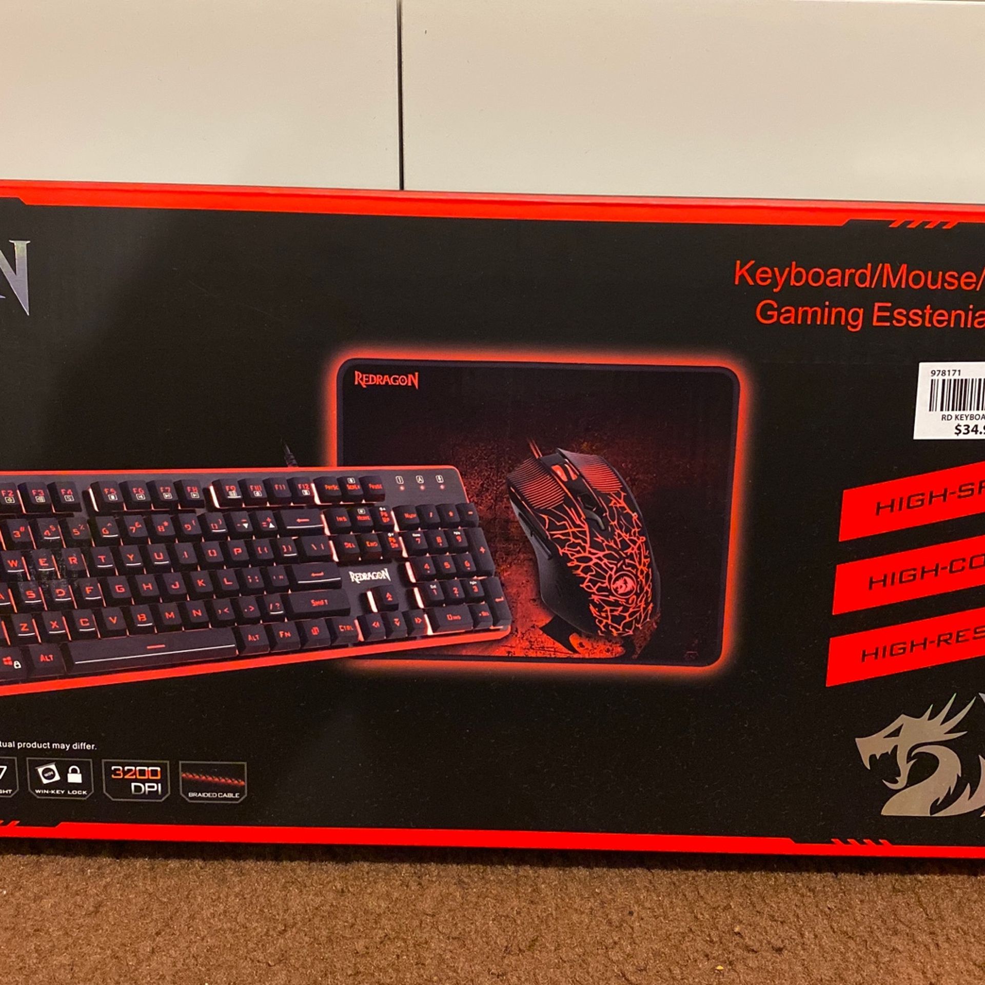 Redragon Keyboard, Mouse, and Mousepad!