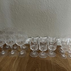 Crystal Wine Glasses In 3 Sizes 