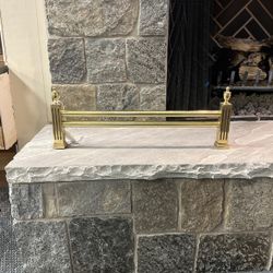 Brass Fireplace Fence/ Andiron