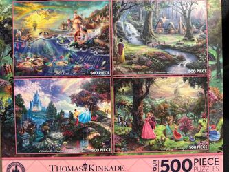 Disney Puzzles 4 Pack 500 pieces