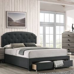 Queen Bed Frame With Under Bed Storage