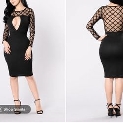 Sexy Black Mini Dress Medium 