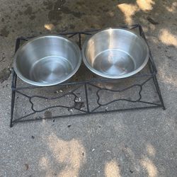 Dog Bowl Set,Elevated. S.W.Arl