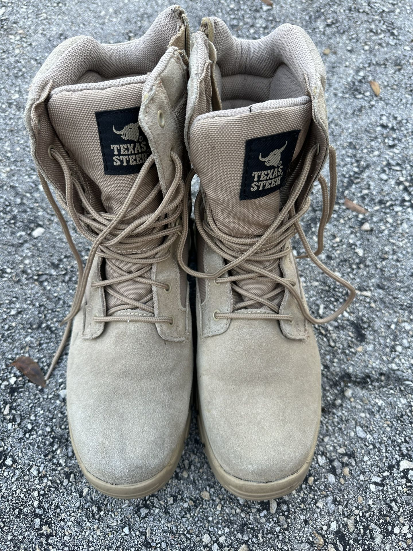 Texas Steer Men's Kyser 2 Sand Steel Toe Tan Work Boot USA Size 12