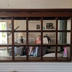 Vintage knick knack wood shelf