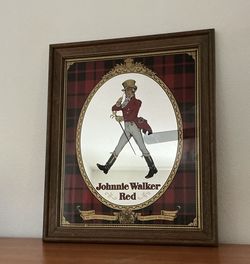Johnnie Walker Red Mirror Height 23” Width 19”