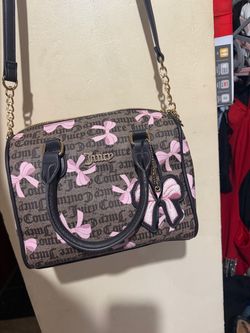 Juicy Couture Bow Print Satchel Bag