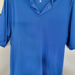 Men Shirt Short Sleeve Blue NEW