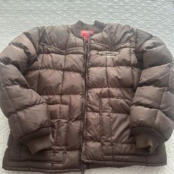 Cowboy mens jacket size medium brown