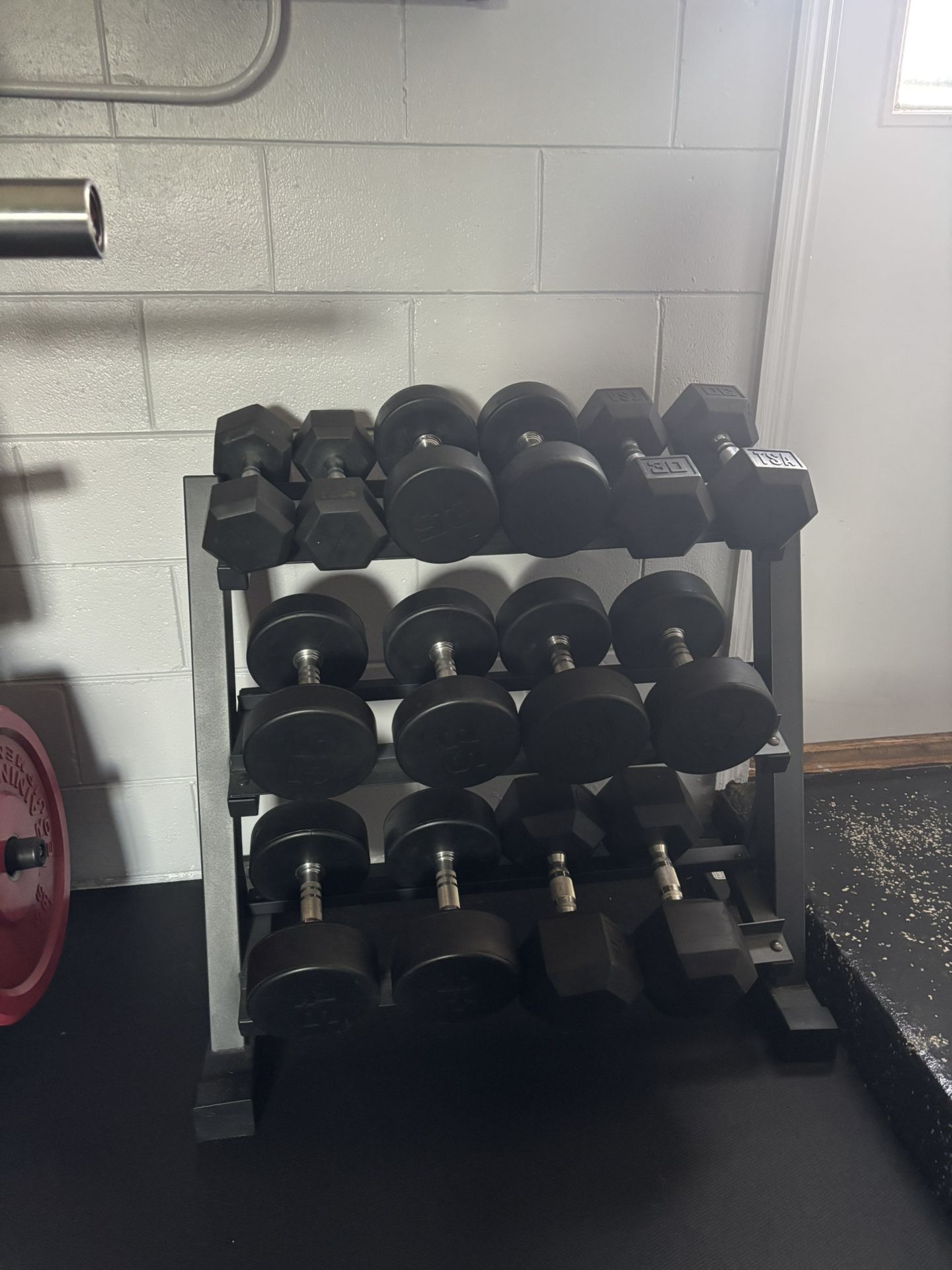 Full Set Of Dumbbells With Rack