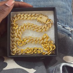 Moissanite  Cuban Link Chain