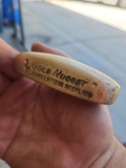 John Letters Gold Nugget Brass Putter - Made in Scotland