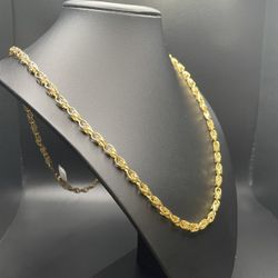 Turkish Silver Chain dipped In 14K Gold