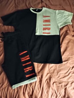 Amiri Two-Piece T-Shirt and Shorts Set