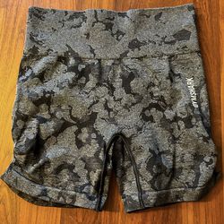 Gymshark Adapt Camouflage Seamless Athletic Shorts Size Small