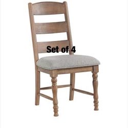 Intercon Furniture Highland Ladder Back Chairs in Sandwash